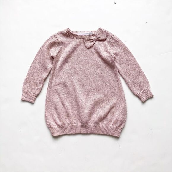 The children’s place knit bow sweater EUC 12-18m - Picture 1 of 4